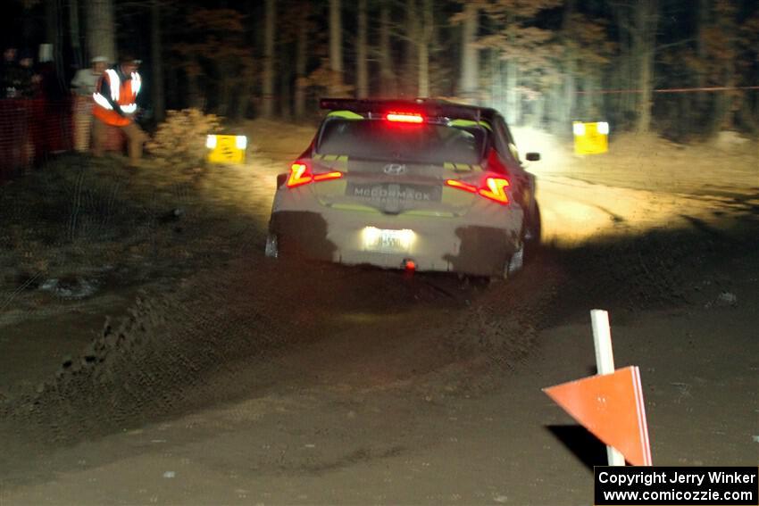 Enda McCormack / Liam McCormack Hyundai i20 N Rally2 finishes SS6, Quinnan-Sage Creek II.
