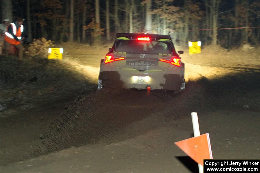 Enda McCormack / Liam McCormack Hyundai i20 N Rally2 finishes SS6, Quinnan-Sage Creek II.