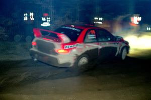Ele Bardha / Corrina Roshea Subaru WRX STi finishes SS6, Quinnan-Sage Creek II.
