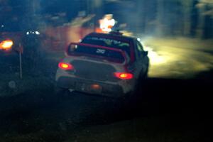 Ele Bardha / Corrina Roshea Subaru WRX STi finishes SS6, Quinnan-Sage Creek II.