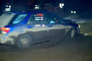 Nick Balzer / Jon Schrage Subaru WRX Wagon finishes SS6, Quinnan-Sage Creek II.