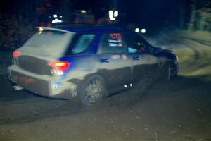 Nick Balzer / Jon Schrage Subaru WRX Wagon finishes SS6, Quinnan-Sage Creek II.
