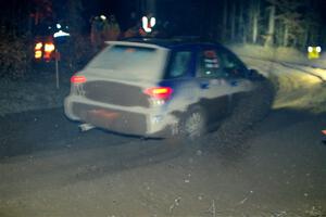 Nick Balzer / Jon Schrage Subaru WRX Wagon finishes SS6, Quinnan-Sage Creek II.