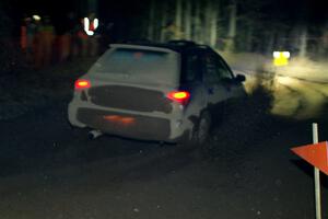 Nick Balzer / Jon Schrage Subaru WRX Wagon finishes SS6, Quinnan-Sage Creek II.