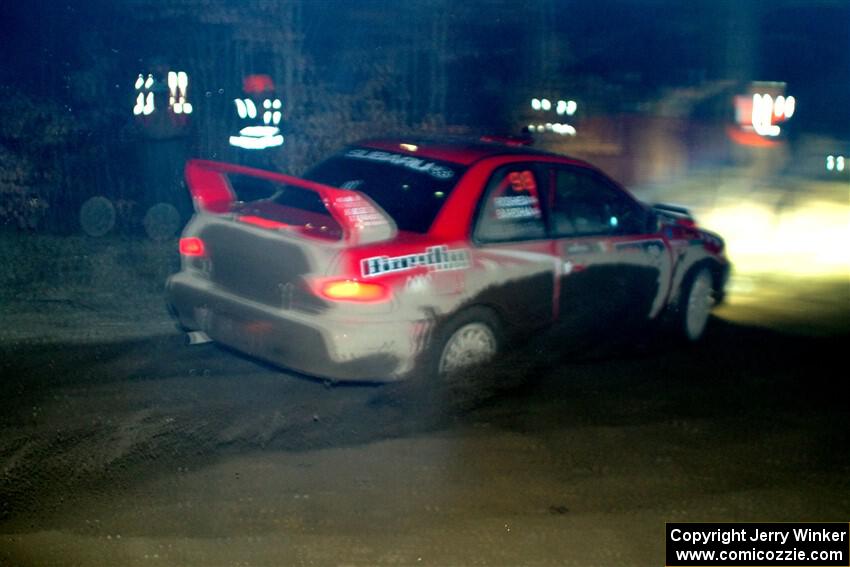 Ele Bardha / Corrina Roshea Subaru WRX STi finishes SS6, Quinnan-Sage Creek II.