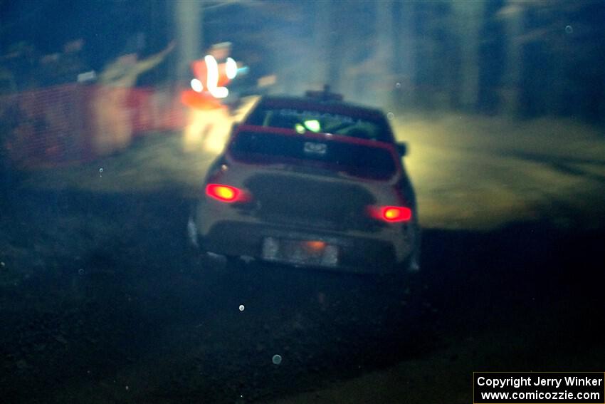 Ele Bardha / Corrina Roshea Subaru WRX STi finishes SS6, Quinnan-Sage Creek II.