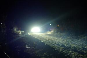 Santiago Iglesias / R.J. Kassel Subaru BRZ finishes SS6, Quinnan-Sage Creek II.