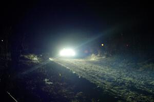 Santiago Iglesias / R.J. Kassel Subaru BRZ finishes SS6, Quinnan-Sage Creek II.