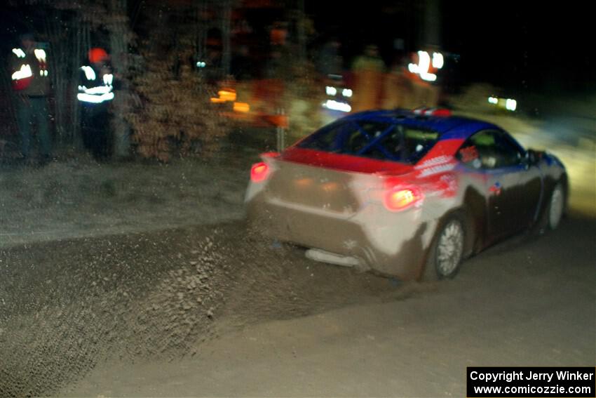 Santiago Iglesias / R.J. Kassel Subaru BRZ finishes SS6, Quinnan-Sage Creek II.