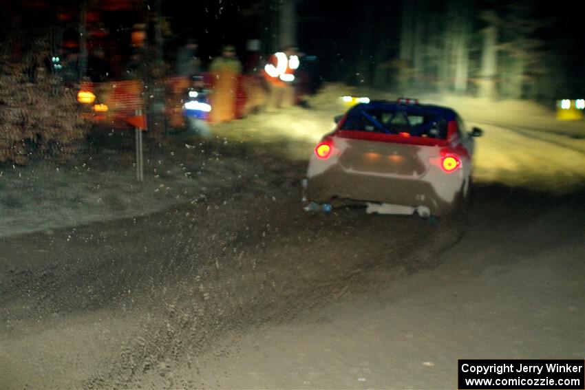 Santiago Iglesias / R.J. Kassel Subaru BRZ finishes SS6, Quinnan-Sage Creek II.