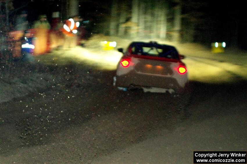 Santiago Iglesias / R.J. Kassel Subaru BRZ finishes SS6, Quinnan-Sage Creek II.