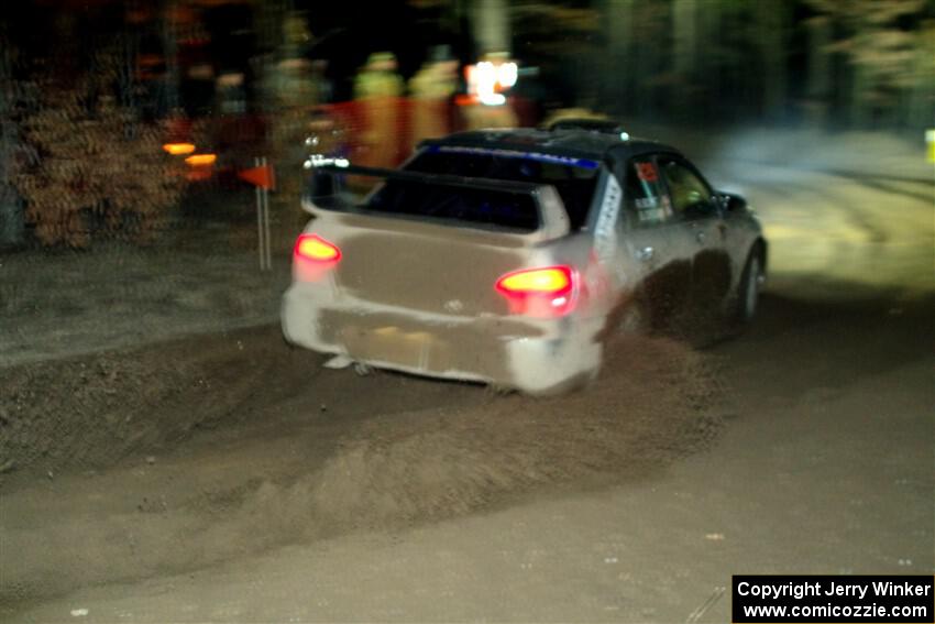 Scott Crouch / Ryan Scott Subaru WRX finishes SS6, Quinnan-Sage Creek II.