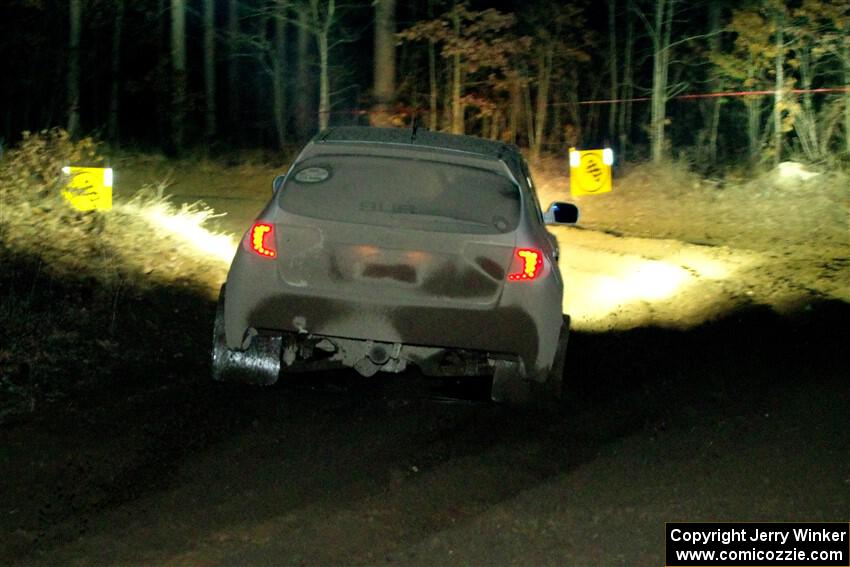 Tim Wickberg / Bryce Proseus Subaru WRX STi finishes SS6, Quinnan-Sage Creek II.