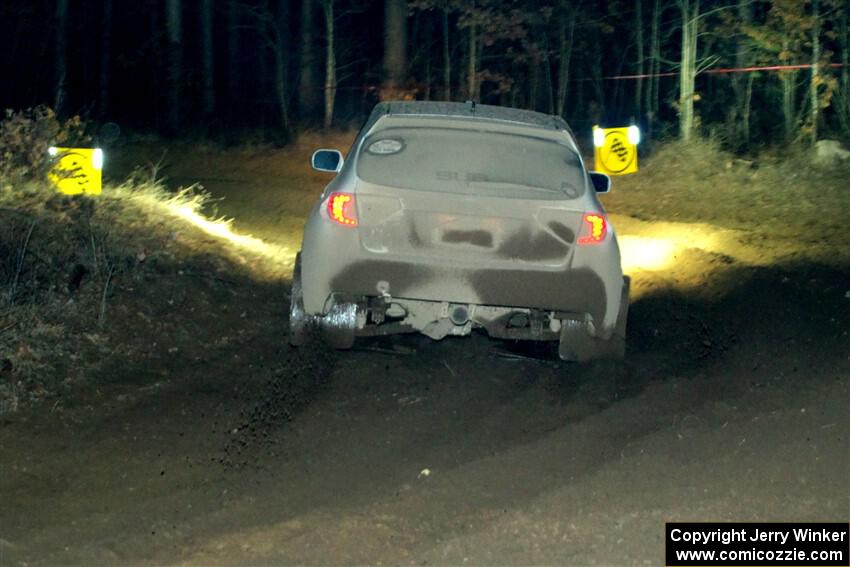 Tim Wickberg / Bryce Proseus Subaru WRX STi finishes SS6, Quinnan-Sage Creek II.