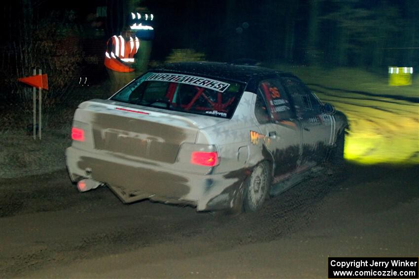 Mike Cessna / Jamie Lambert BMW M3 finishes SS6, Quinnan-Sage Creek II.