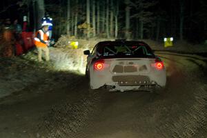 Chris Nonack / Sara Nonack Subaru BRZ finishes SS6, Quinnan-Sage Creek II.