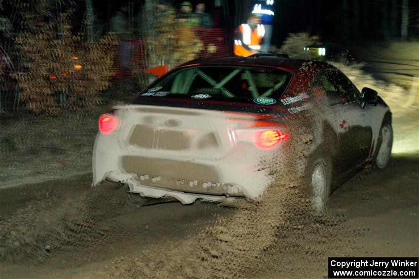 Chris Nonack / Sara Nonack Subaru BRZ finishes SS6, Quinnan-Sage Creek II.