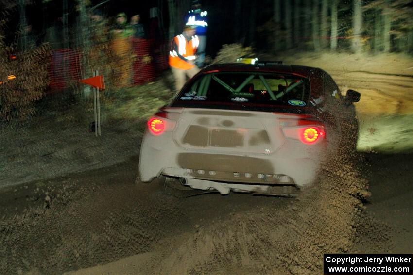 Chris Nonack / Sara Nonack Subaru BRZ finishes SS6, Quinnan-Sage Creek II.