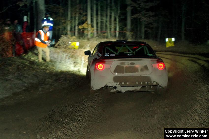 Chris Nonack / Sara Nonack Subaru BRZ finishes SS6, Quinnan-Sage Creek II.