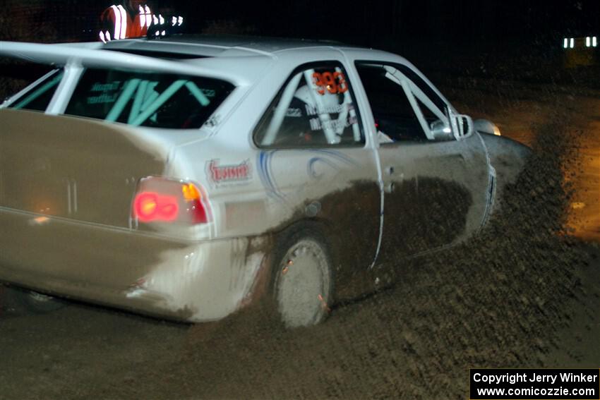 Mike Tirpack / Nick Luther Ford Escort Cosworth RS finishes SS6, Quinnan-Sage Creek II.