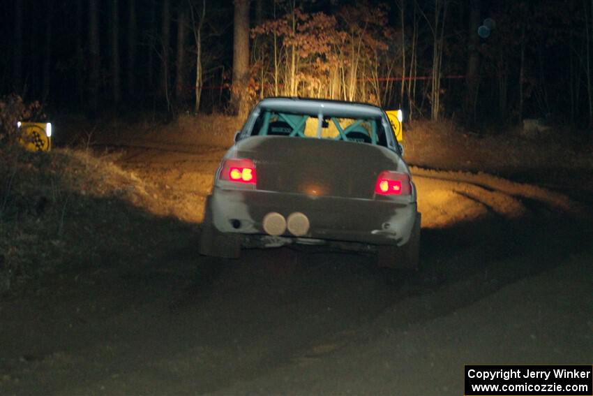 Mike Tirpack / Nick Luther Ford Escort Cosworth RS finishes SS6, Quinnan-Sage Creek II.