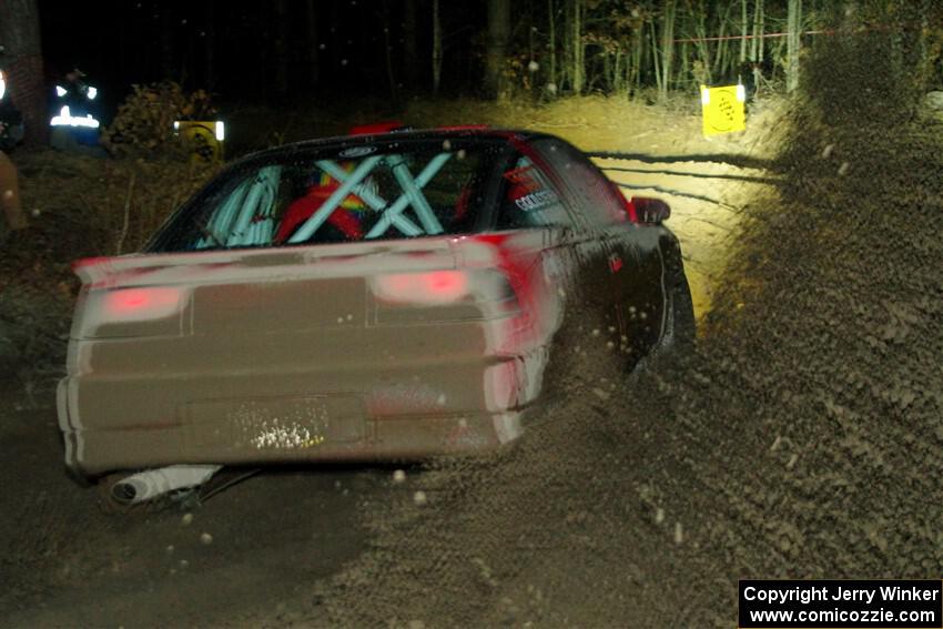 Rob Dupree / Zack Goldstein Mitsubishi Eclipse GSX finishes SS6, Quinnan-Sage Creek II.