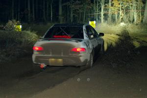 Andy Didorosi / Stefan Trajkov Subaru Impreza finishes SS6, Quinnan-Sage Creek II.