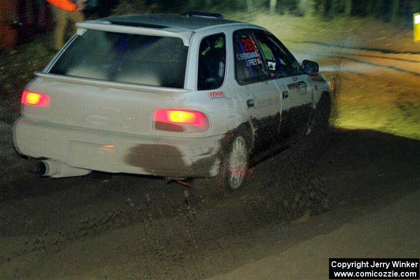 Camden Sheridan / Jeremy Frey Subaru Impreza Outback Sport  finishes SS6, Quinnan-Sage Creek II.