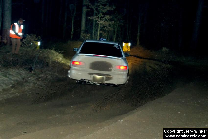 Jack Nelson / Isaac Zink Subaru Impreza finishes SS6, Quinnan-Sage Creek II.
