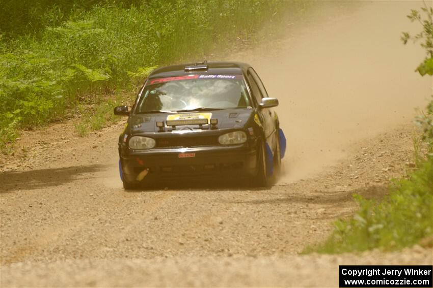 Chase Blakely / Mike Callaway VW GTI on SS1, Camp 3 North.