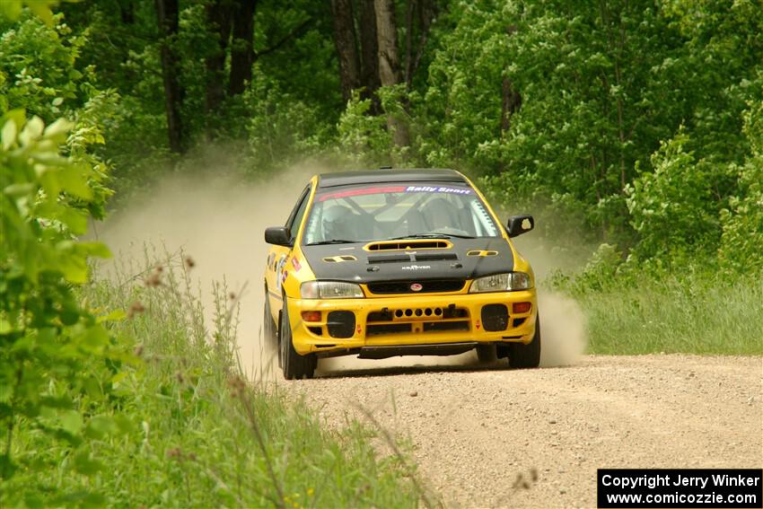 Katie Gingras / Camille Carlson Subaru Impreza on SS2, Skunk Creek.