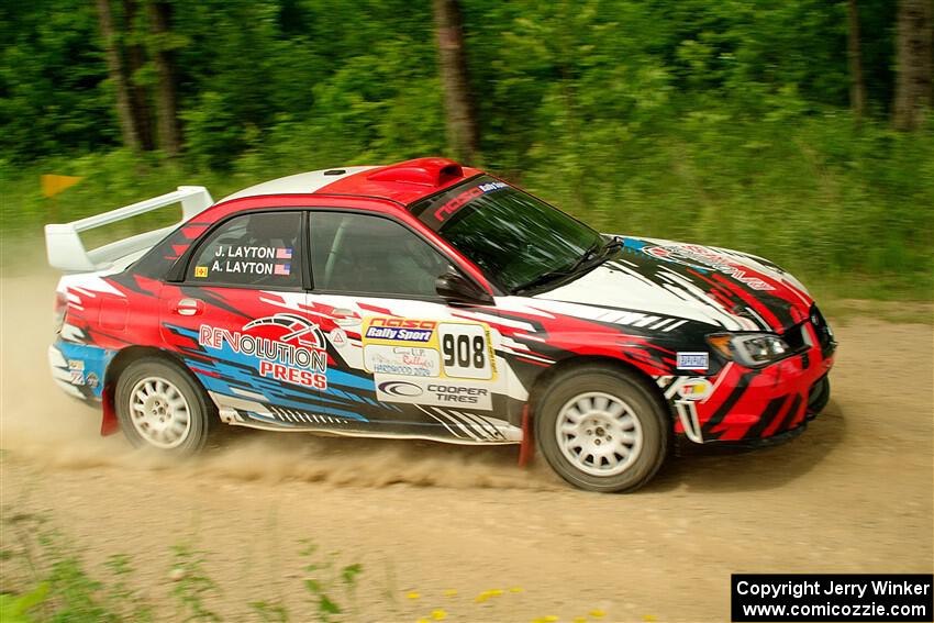 Andrew Layton / Joe Layton Subaru Impreza on SS2, Skunk Creek.