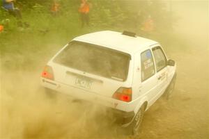 Josh Nykanen / Connor Himes VW GTI on SS2, Skunk Creek.