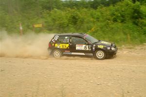 Chase Blakely / Mike Callaway VW GTI on SS3, Woodtick Hollow.