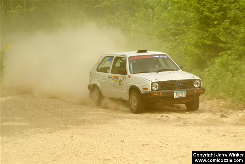 Josh Nykanen / Connor Himes VW GTI on SS3, Woodtick Hollow.