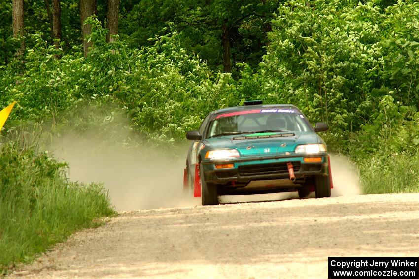 Dan Hutchison / Cray Dumeah Honda CRX Si on SS3, Woodtick Hollow.