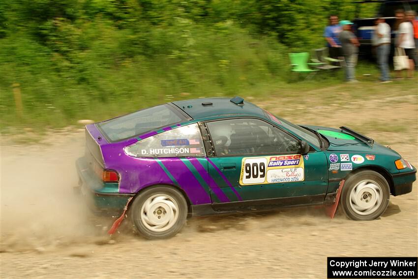 Dan Hutchison / Cray Dumeah Honda CRX Si on SS3, Woodtick Hollow.
