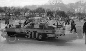 Double exposure of Roger Cardinal's Chevy Corvair (#30) and Chuck McFarlin's Triumph TR-4 (#51)