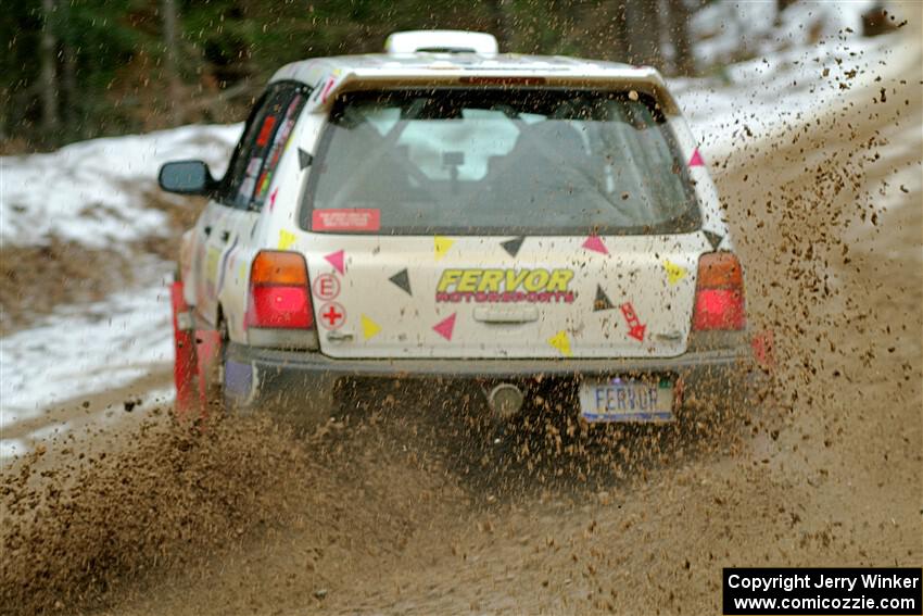 Tayler Hoevenaar / Steven Stewart Subaru Forester on SS7, Hunters-McCormick Lake I.