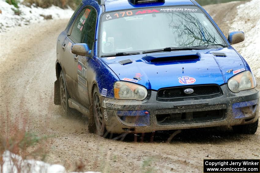 Nick Balzer / Jon Schrage Subaru WRX Wagon on SS7, Hunters-McCormick Lake I.