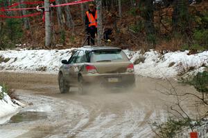 Dan Shirley / Nate Lybarger Subaru Impreza Outback Sport on SS7, Hunters-McCormick Lake I.