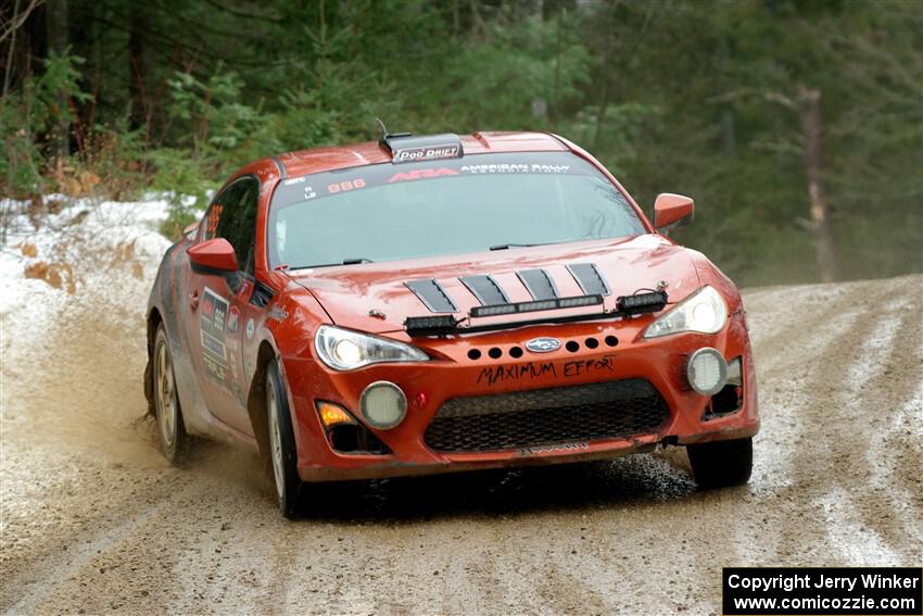 Chris Nonack / Sara Nonack Subaru BRZ on SS7, Hunters-McCormick Lake I.