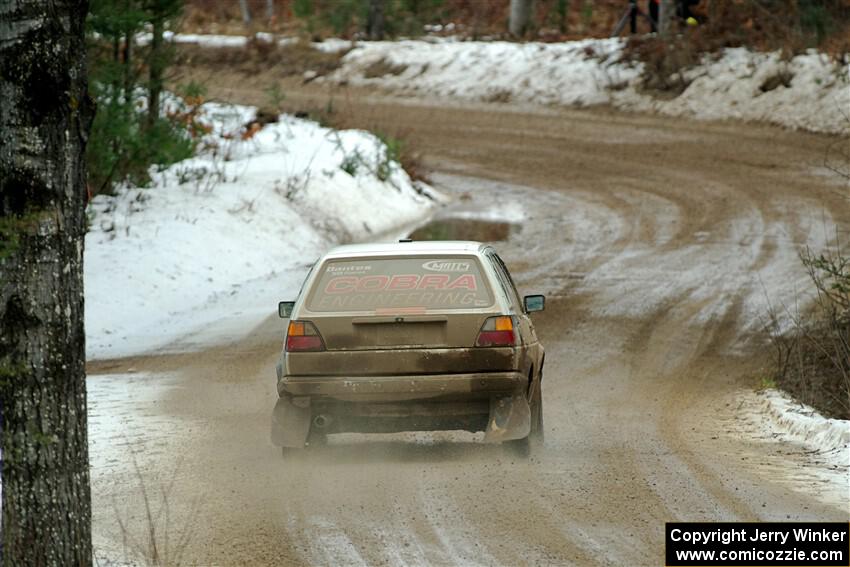 Heath Shively / Elena Huizar VW Golf on SS7, Hunters-McCormick Lake I.