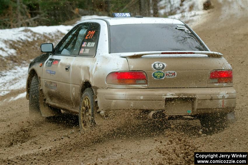 Jack Nelson / Isaac Zink Subaru Impreza on SS7, Hunters-McCormick Lake I.