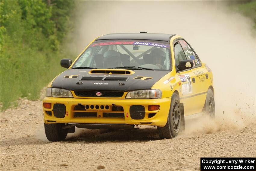 Katie Gingras / Camille Carlson Subaru Impreza on SS4, Hollow Woodtick.