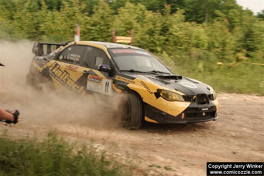 Colin Schulz / Jason Hack Subaru WRX STi on SS5, Chainsaw Junction.