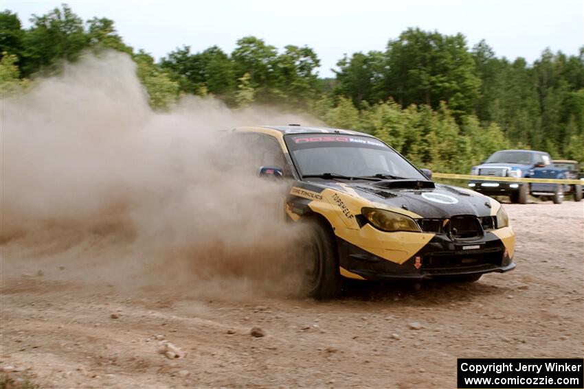 Colin Schulz / Jason Hack Subaru WRX STi on SS5, Chainsaw Junction.