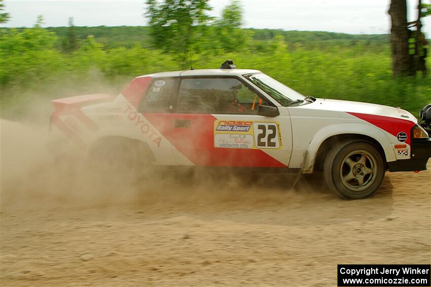 Eric Anderson / Taylor Haelterman Toyota Celica GTS on SS5, Chainsaw Junction.