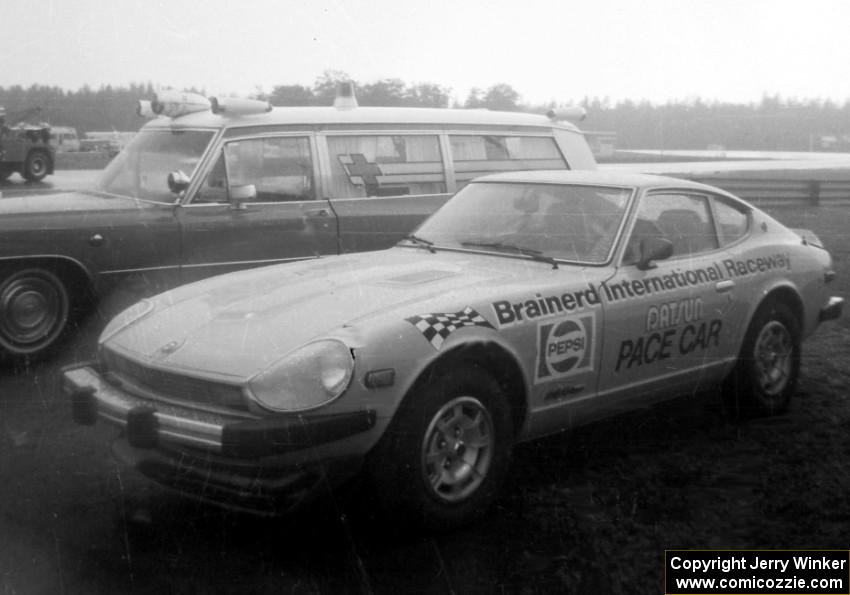 The Brainerd International Raceway Datsun 280Z pace car