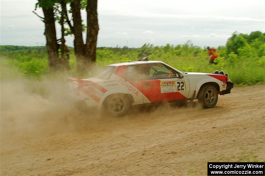 Eric Anderson / Taylor Haelterman Toyota Celica GTS on SS5, Chainsaw Junction.